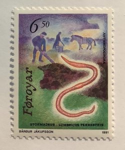 Faroe Island 1991 Scott 219 MNH - 6.50kr,  Plants and Animals Spread by Man