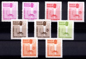 Dominican Republic 1962 Mi#765/773 MALARIA-MOSQUITO-WHO Set (9) MNH