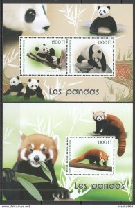 2017 Pandas Wild Animals Fauna 1+1 ** Ja249