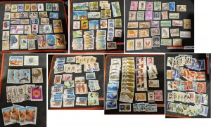 India 7 Photos Huge Lot Of Stamps 1960s'-1990s'. #655