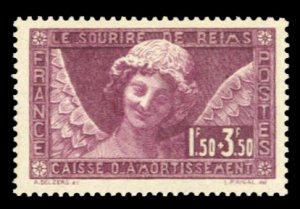 France, 1900-1950 #B34 Cat$130, 1930 Smile of Reims, never hinged