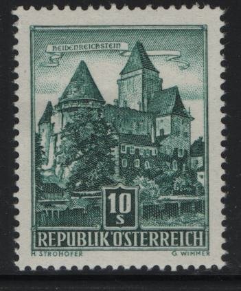 AUSTRIA, 630, HINGED, 1957-61, Heidenreichstein castle