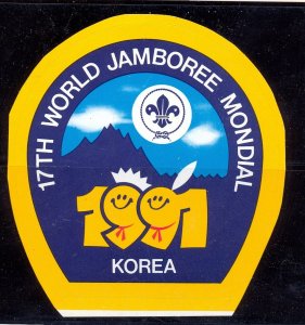 KOREA 1991 17th WORLD SCOUTS JAMBOREE STICKER MINT 