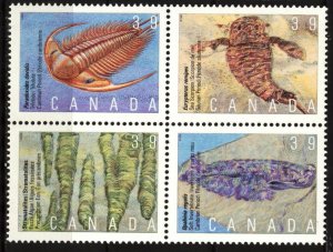 Canada 1990 Prehistory Animals Fossils Mi. 1187/90 MNH