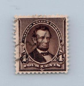 GOLDPATH US STAMP SC# 222 USED FINE VF CAT $4.75 _SBH_V1