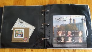 3 Albums Souvenir Sheets; Danna, Queen Elizabeth, Prince Charles and More