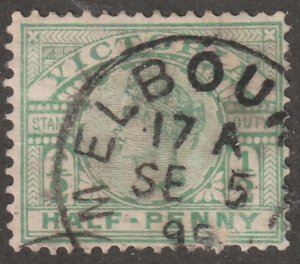 Victoria, Scott#180, used, hinged,  half penny