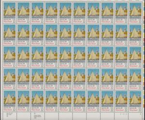 US #2342   Maryland   Full sheet of 50  MNH