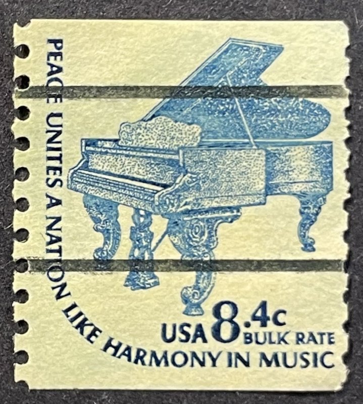 US #1615Cd Used 8.4c Bulk Rate - Peace Unites / Harmony in Music 1978 [G21.8.3]