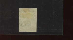 Scott 12 Var Jefferson Used Imperf Stamp with APS Cert (12-5) LIGHT PRINTING EFO