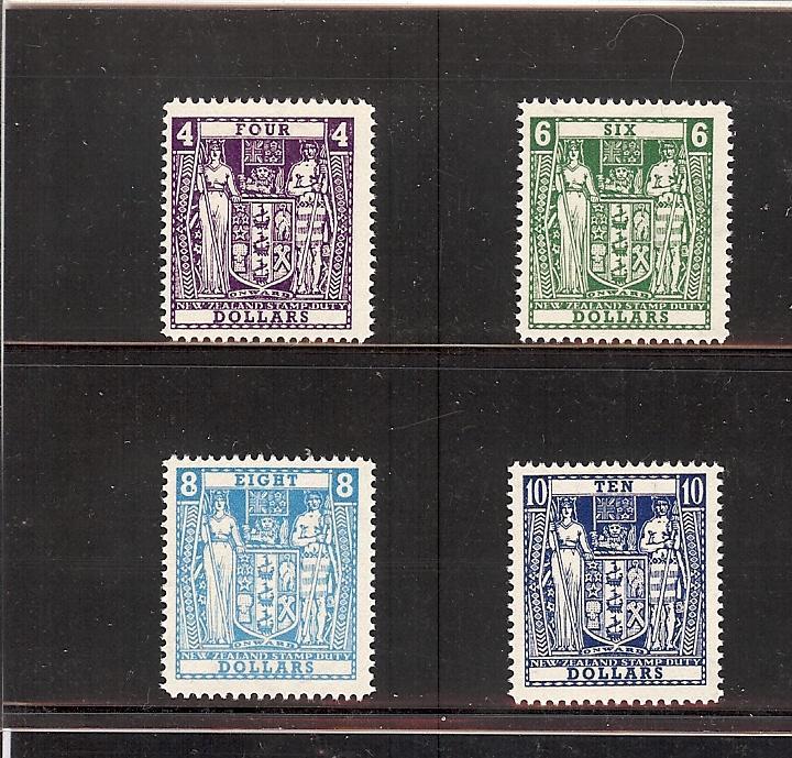 New Zealand, AR102-05, Postal-Fiscal Singles,**MNH**