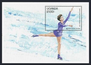 Uganda 1500-1503,1504 af, 1505-1506 sheets,MNH. Olympics Nagano-1998.Slalom, 