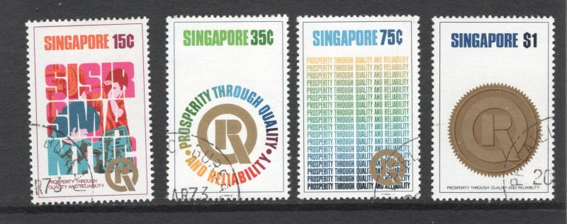 Singapore, Scott #167-0   VF, Used, Quality & Reliability Emblem .... 5710104