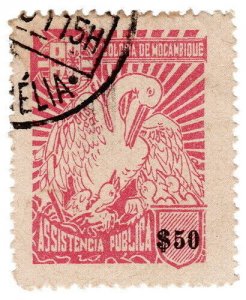 (I.B) Portugal Colonial Revenue : Mozambique Charity Tax $50