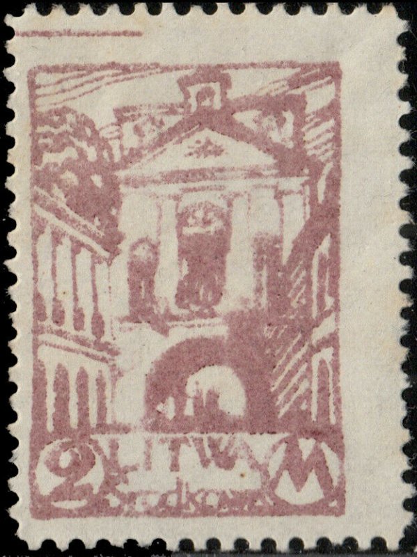 CENTRAL LITHUANIA / MITTELLITAUEN - 1920 - Mi.16A 2M lilac Mint* (ref.883ac)