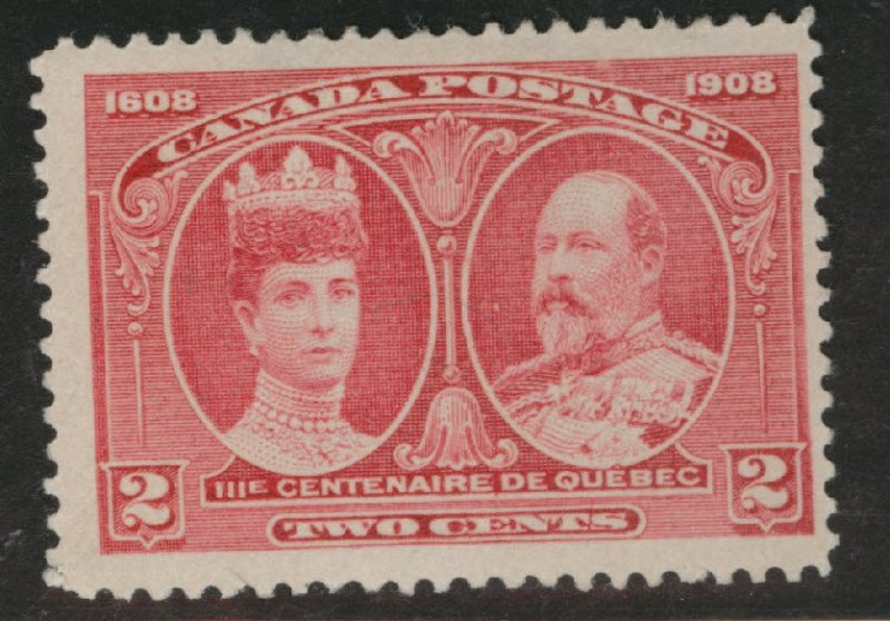 CANADA Scott 98 MH* 1908 Quebec Issue