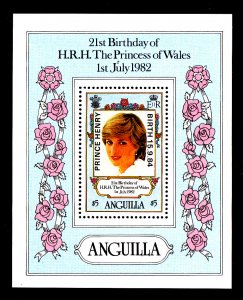 Anguilla 639Fh Princess Diana Souvenir Sheet MNH VF