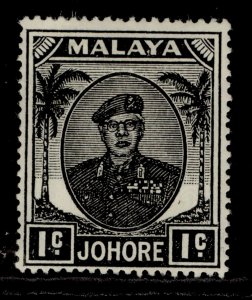 MALAYSIA - Johore GVI SG133, 1c black, M MINT.