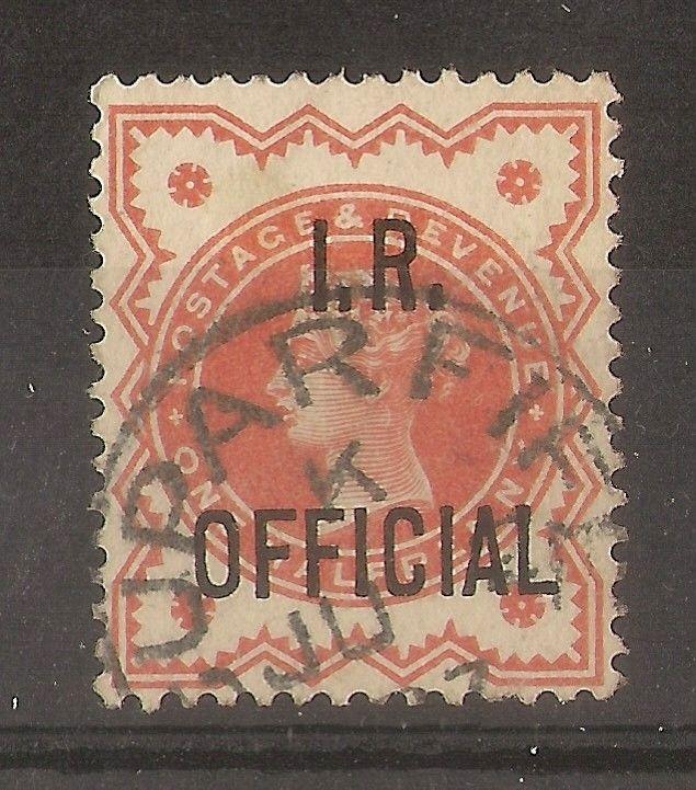 GB 1888 QV 0.5d I.R. Official SG.O13 Fine Used