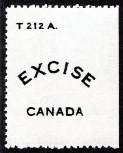 van Dam FLS9, Canada Federal Lock Seal Label, MNH, Davac Gum, T212A