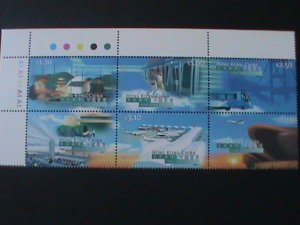 HONG KONG-1998-SC#821b HONG KONG NEW AIRPORT MNH IMPT.PLATE BLOCK -VF LAST ONE