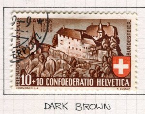 SWITZERLAND; 1939 early Pro Patria issue used Shade of 10c. value