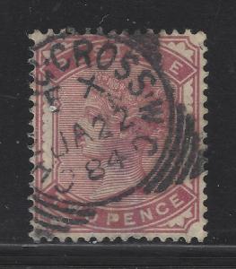 1880-81 Britain Scott# 80 - Nice 1884 Date Cancel - Solid - Cat= $100 (BY14)