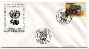 165a UN - Vienna Endangered Species FDC