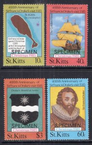 St Kitts 173-176 Specimens MNH VF