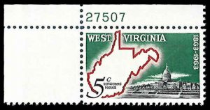 PCBstamps   US #1232 5c West Virginia Statehood, MNH, (9)