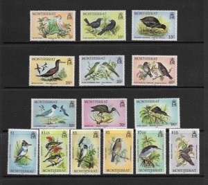 BIRDS - MONTSERRAT #524-38  MNH