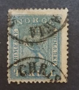 NORWAY Scott 8 Used Stamp T4681