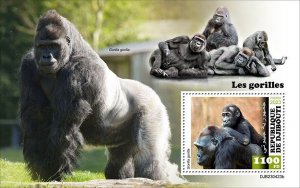 2024/01 - DJIBOUTI - GORILLAS                1V  complet set    MNH **