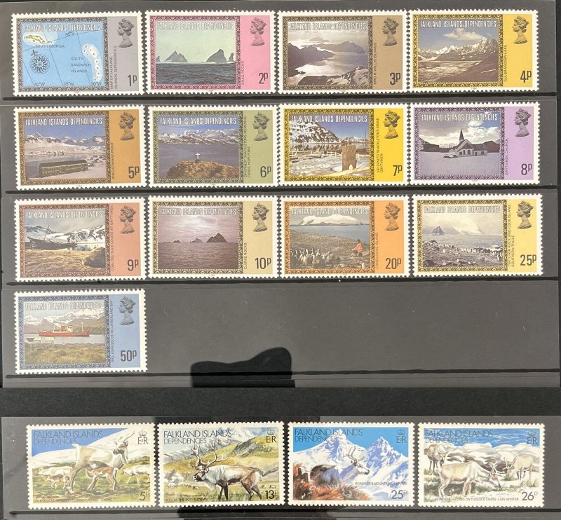 South Georgia Falkland Islands Deps Flowers Royalty Insects MH MNH (120+)MK5457