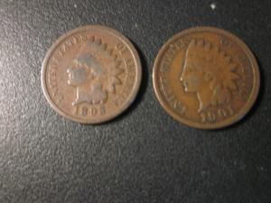 two indian head coins