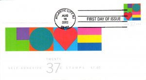 #3657 Love - Heart Edken FDC