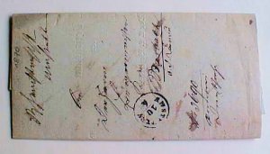 AUSTRIA  GEWERBESCHEIN  STAMPLESS  1870 AMSTERERN TO MARBACH