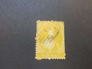 New Zealand 1865 Sc Sc 35 Full face Queen FU