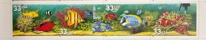 3317a-3320a Aquarium Fish MNH 33 c stamp Overall tagging Sheet of 20 FV $6.60