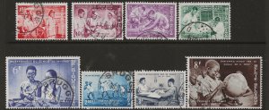 Belgium 545-52 1960 set 8 fine used