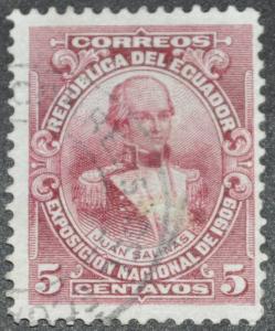 DYNAMITE Stamps: Ecuador Scott #184 - USED