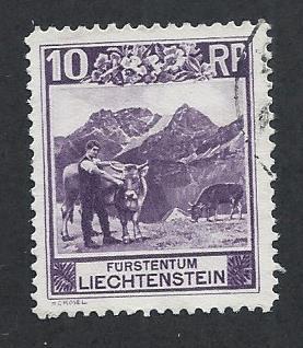 LIECHTENSTEIN SC# 96 FVF/U 1930