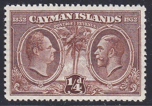 Cayman Isl. # 69, King William * King George NH Third Cat.