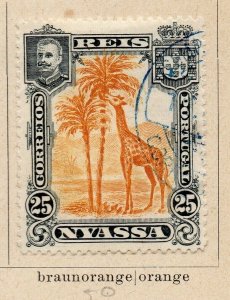 Nyassa 1901 Early Issue Fine Used 25r. NW-186896