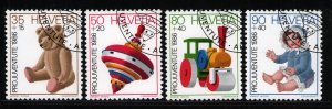 Switzerland B527-B530 used stamps superb cancels Pro Juventute 1986