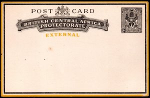 British Central Africa / BCA - 1895 2d External Postcard