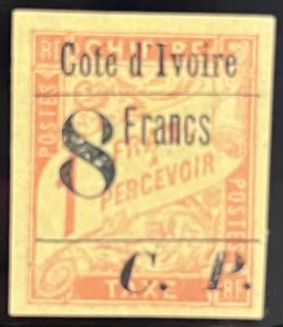 Ivory Coast 1905 SC Q35/YT CP 22 Mint Signed