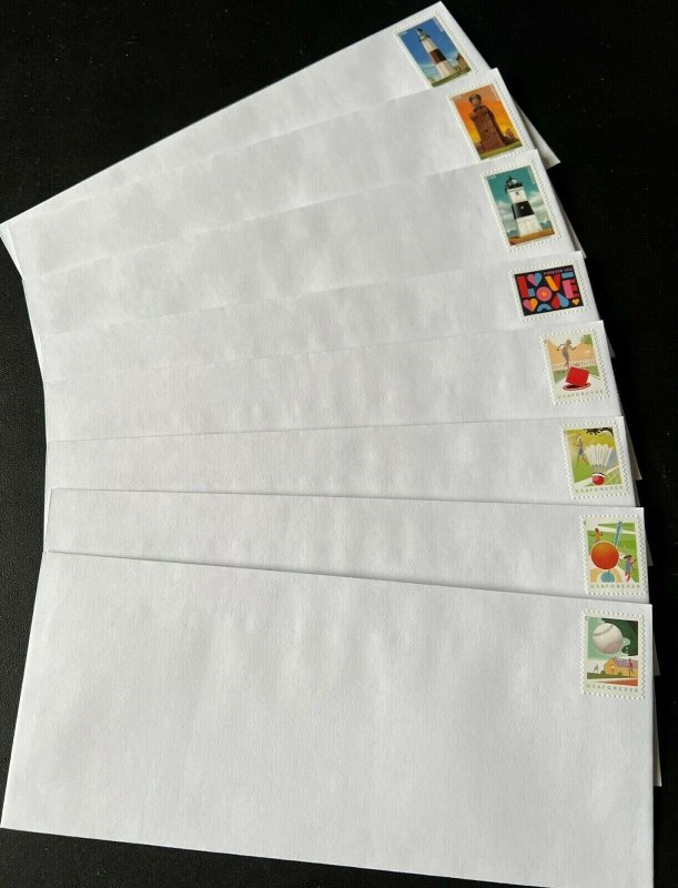 100 Pre Stamped 10 Peel Seal Business Envelopes Forever Stamps Postage