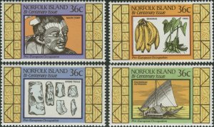 Norfolk Island 1986 SG401-404 Settlement 2nd issue set MNH