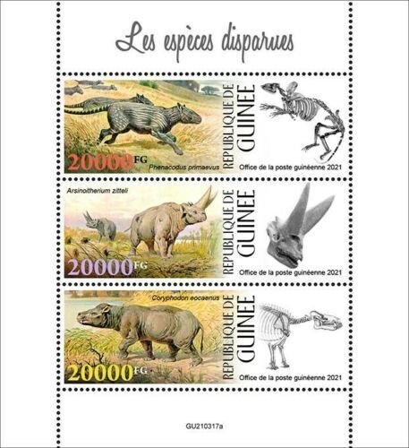 Guinea 2021 MNH Wild Animals Stamps Extinct Species Prehistoric Animals 3v M/S | Africa - Guinea, Stamp / HipStamp Guinea 2021 MNH Wild Animals Stamps Extinct Species Prehistoric Animals 3v M/S | Africa - Guinea, Stamp / HipStamp